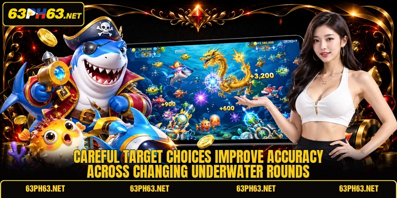 Careful target choices improve accuracy across changing underwater rounds