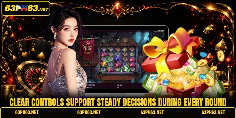 Clear controls support steady decisions during every round