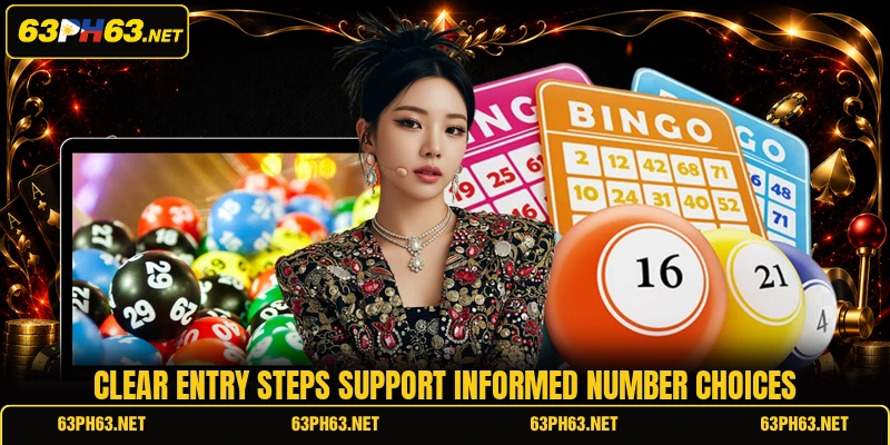 Clear entry steps support informed number choices