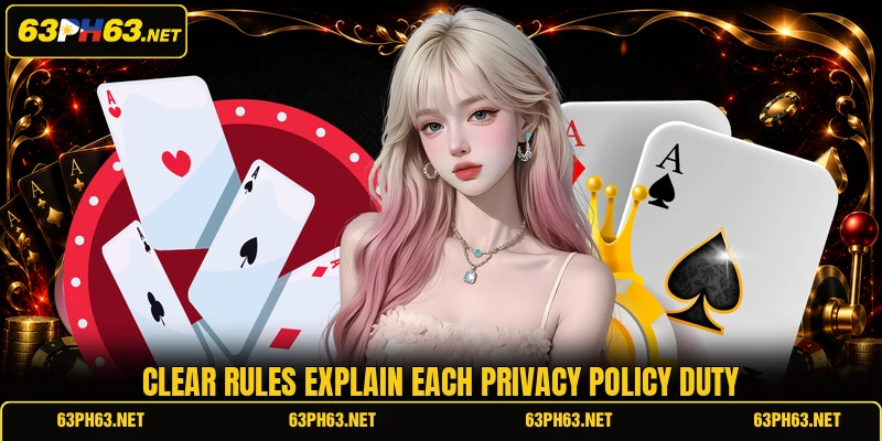 Clear rules explain each privacy policy duty