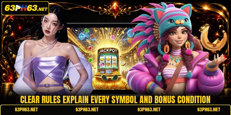 Clear rules explain every symbol and bonus condition