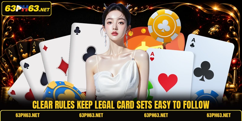 Clear rules keep legal card sets easy to follow