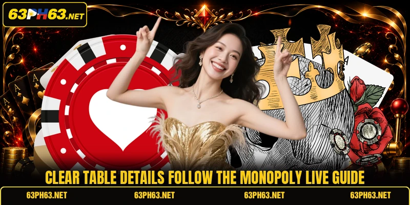 Clear table details follow the monopoly live guide