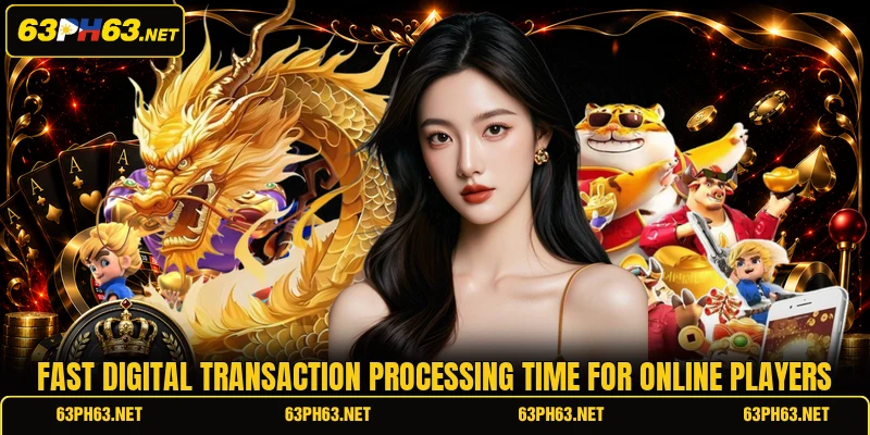 Fast digital transaction processing time for online players