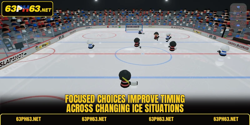 Focused choices improve timing across changing ice situations