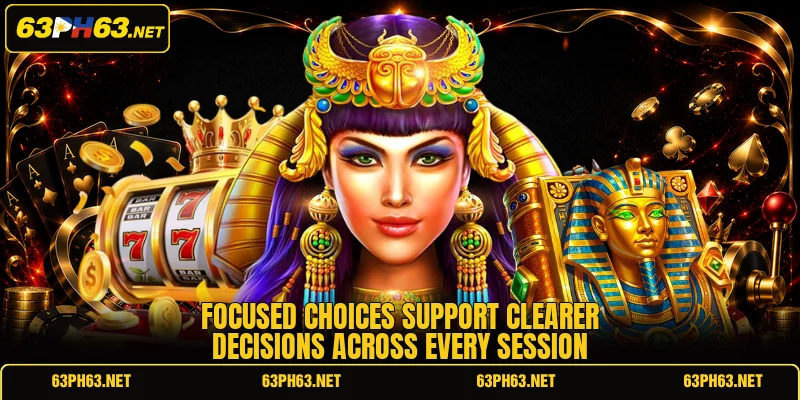 Focused choices support clearer decisions across every session