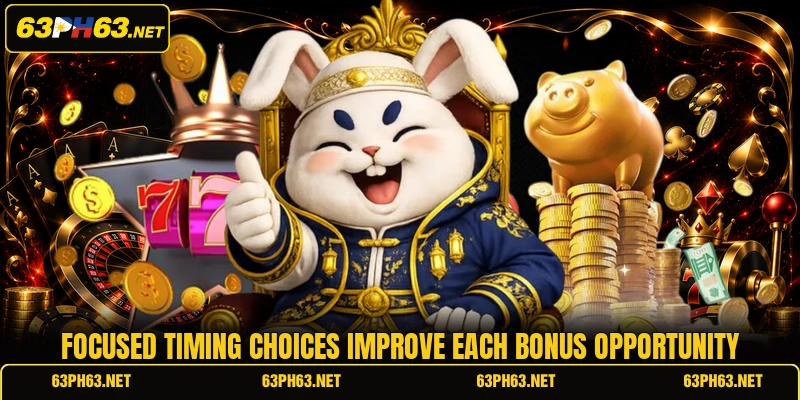 Focused timing choices improve each bonus opportunity