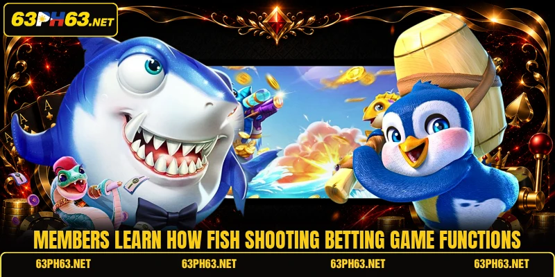 Members learn how fish shooting betting game functions