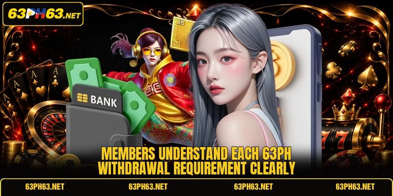 Members understand each 63PH withdrawal requirement clearly