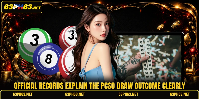 Official records explain the pcso draw outcome clearly