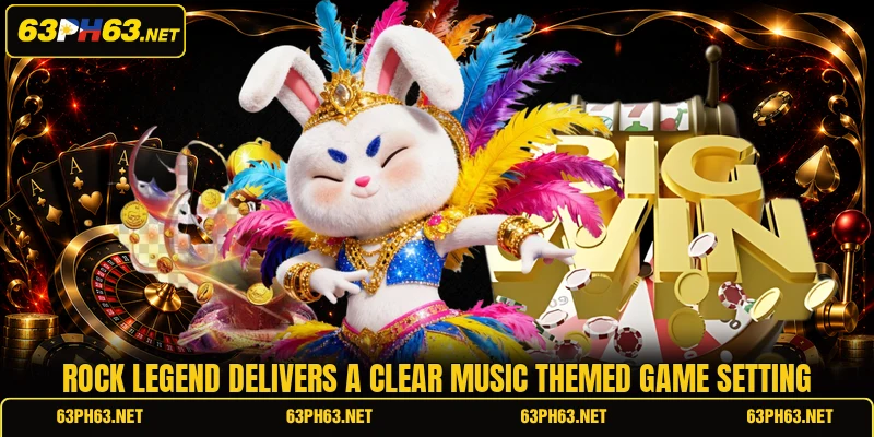 Rock Legend delivers a clear music themed game setting