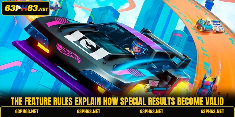 The feature rules explain how special results become valid