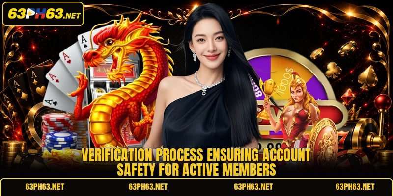 Verification process ensuring account safety for active members